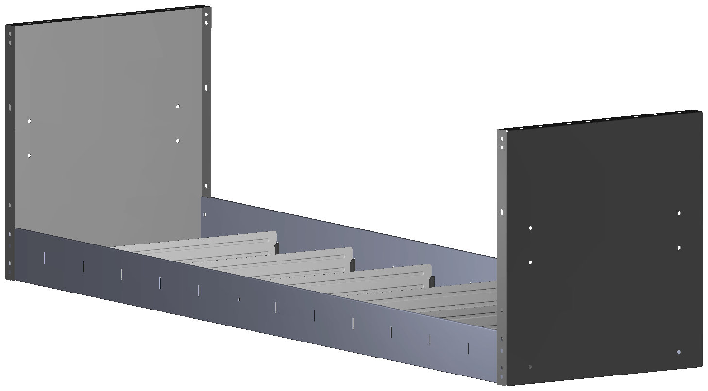 REGAL 1.521X444X410 MIT 6 TRENNWXNDEN + ANTIRUTSCHMATTE