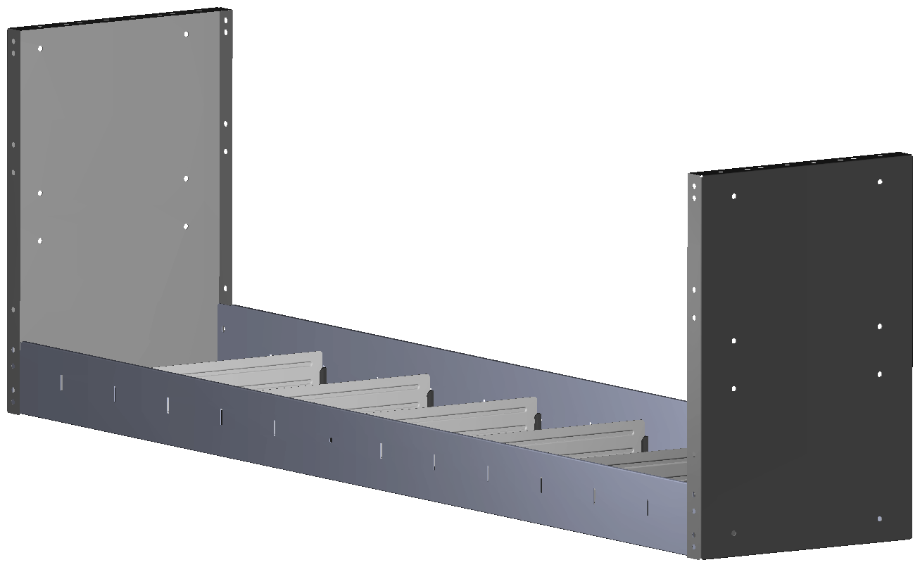 REGAL 1.521X483X320 MIT 6 TRENNWXNDEN + ANTIRUTSCHMATTE