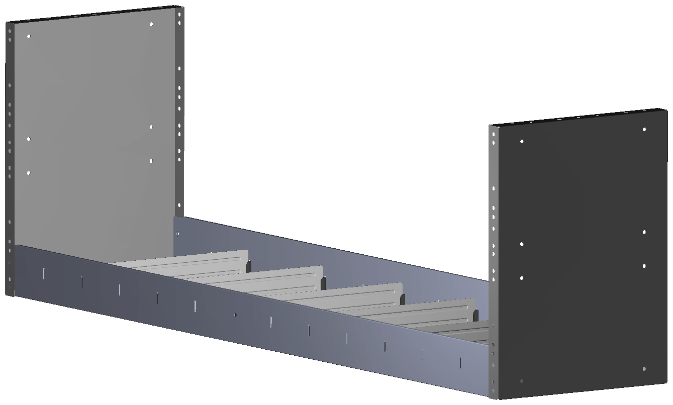 REGAL 1.521X483X360 MIT 6 TRENNWXNDEN + ANTIRUTSCHMATTE