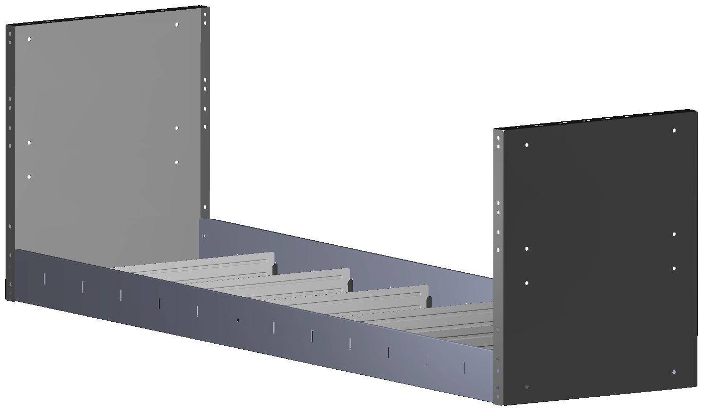 REGAL 1.521X483X410 MIT 6 TRENNWXNDEN + ANTIRUTSCHMATTE