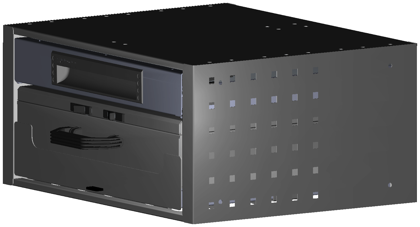 SCHUBKASTEN 507X241X410 MIT 1 TABLAR INKL. 1 KOFFER 10000 + 1 SCHUBL.H66