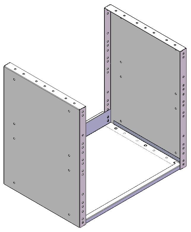 H=16 REGALE 507X483X360 MIT ANTIRUTSCH-MATTE