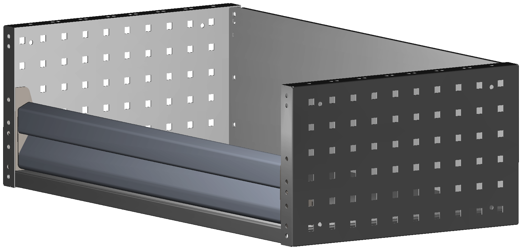 REGAL 760X241X410 MIT KLAPPTXR H101 UND GUMMIMATTE