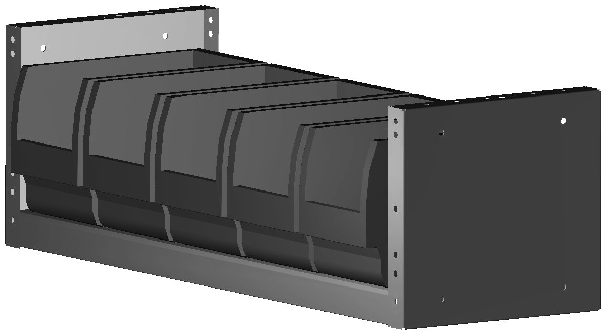 REGAL MIT 4 BEHXLTERN ART.J3 GELB 760X241X260 UND VISIEREN