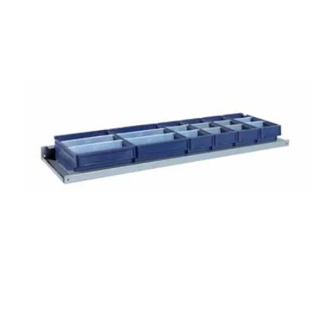 ABSCHLUSSREGAL 1.521X100X320 MIT 6 BEHXLTERN 9VA0009101 + 3 BEHXLTERN 9VA0009103 INKL.TRENWXNDEN
