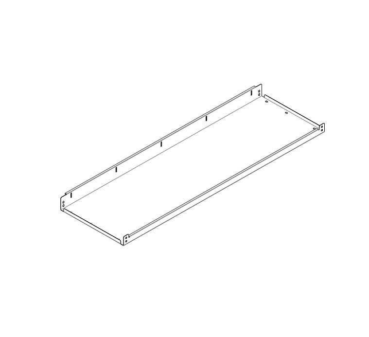 ABLAGEPLATTE FXR REGAL MIT BEHXLTER ART.K4 GRAU 1014X241X320