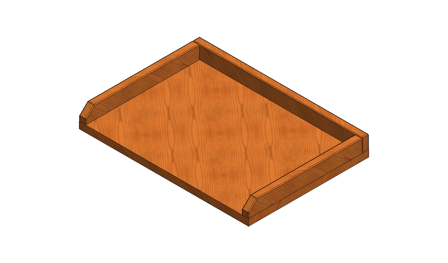 HOLZARBEITSPLATTE MIT RXNDERN 507X360X20