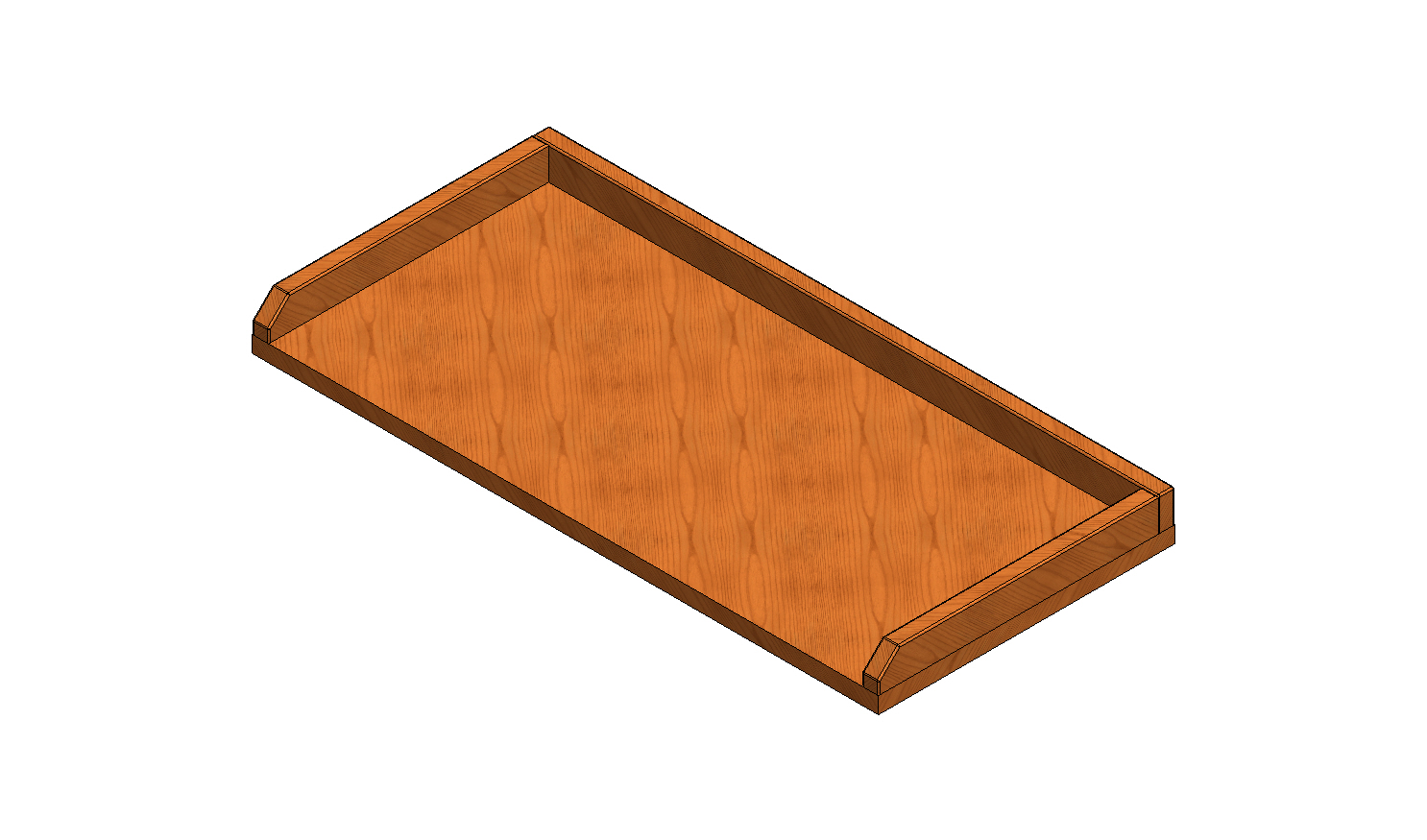 HOLZARBEITSPLATTE MIT RXNDERN 760X360X20
