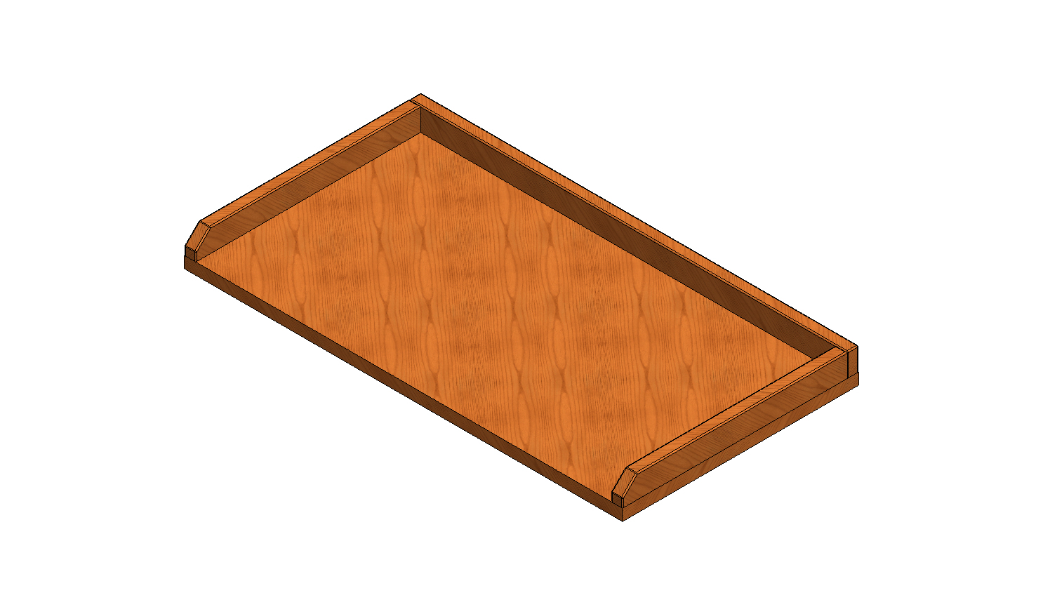 HOLZARBEITSPLATTE MIT RXNDERN 760X410X20