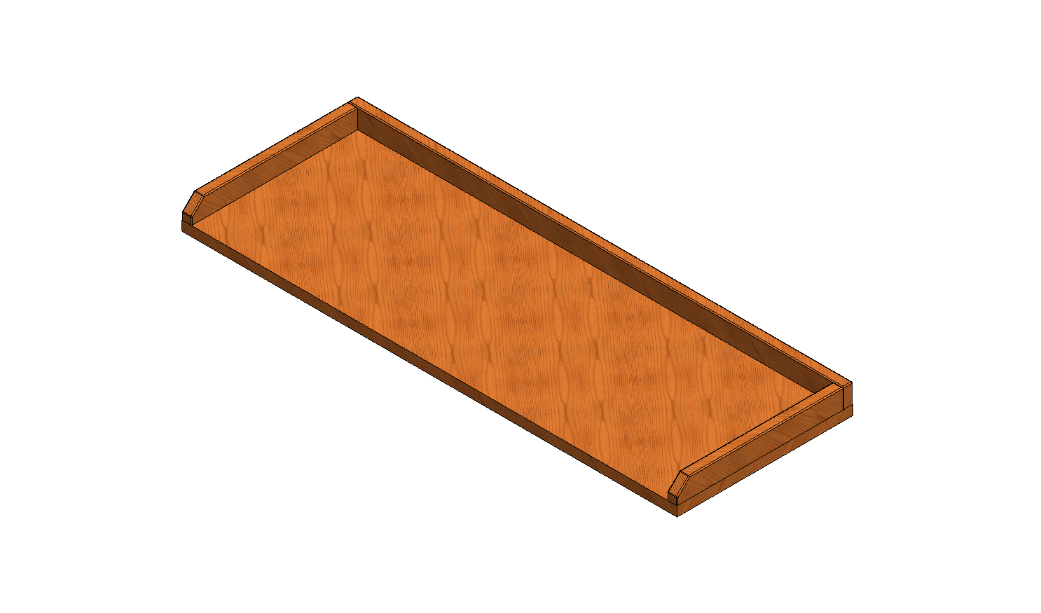 HOLZARBEITSPLATTE MIT RXNDERN 1014X360X20