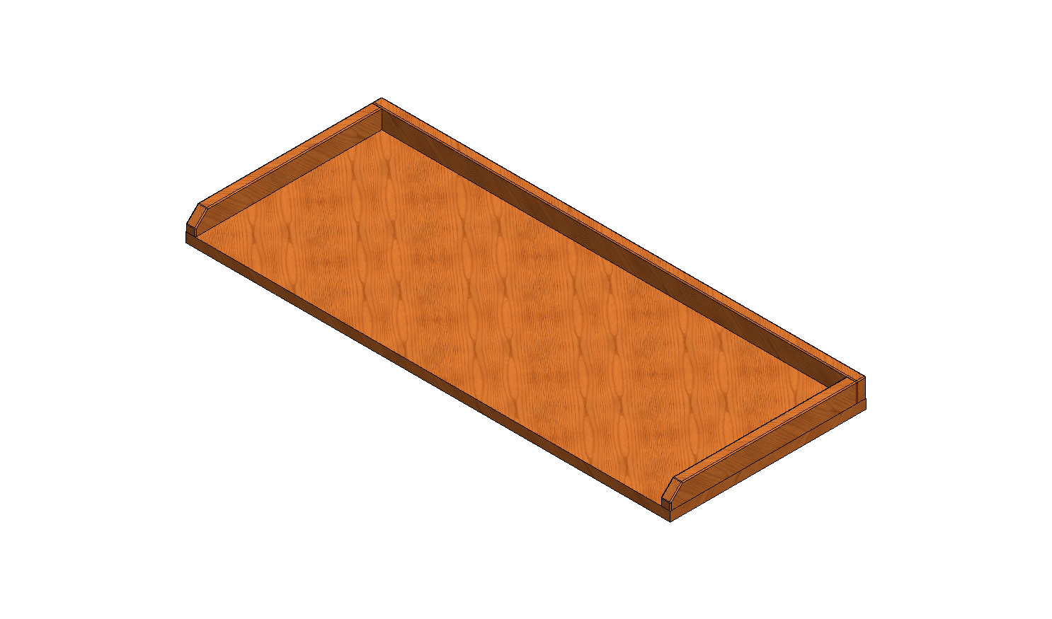 HOLZARBEITSPLATTE MIT RXNDERN 1014X410X20
