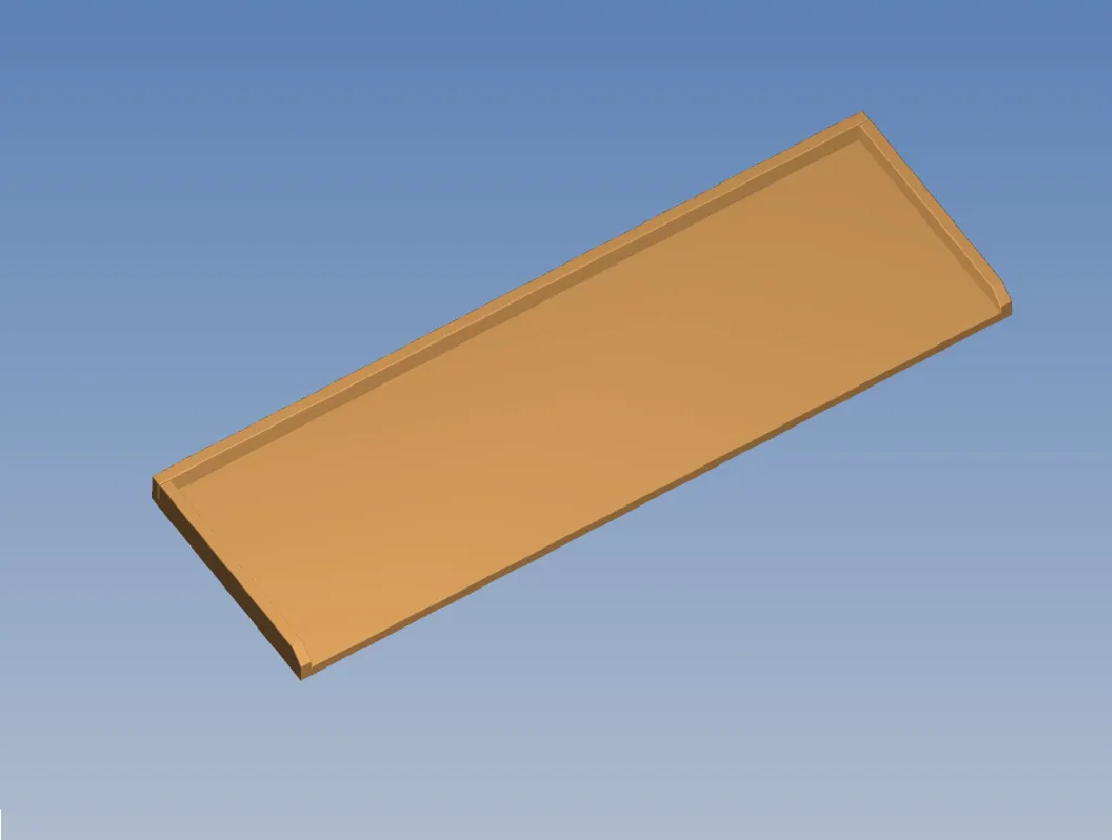 HOLZARBEITSPLATTE MIT RXNDERN 1268X410X20
