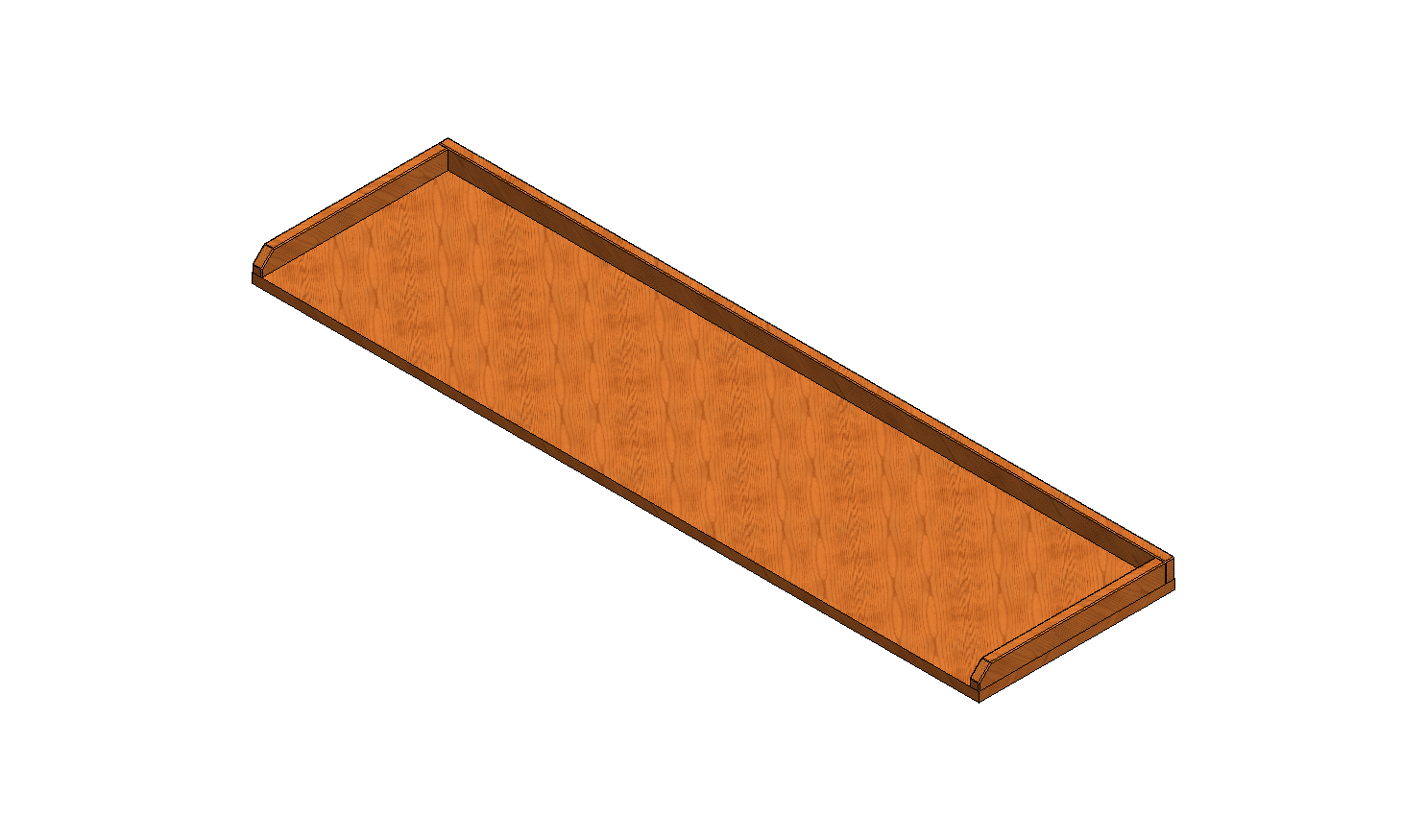 HOLZARBEITSPLATTE MIT RXNDERN 1521X410X20