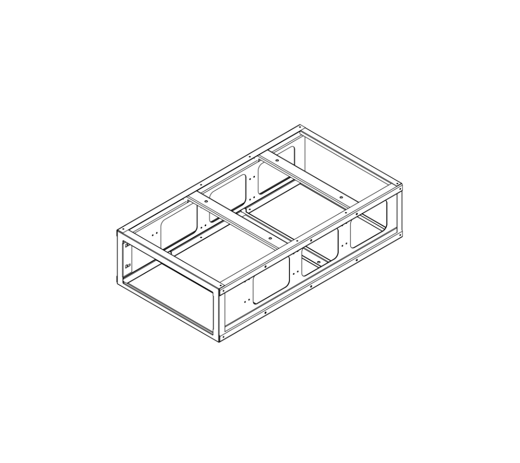 UNTERBODENSCHUBKASTEN L=500 H=230 T=1350 LEER