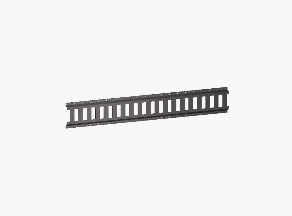 LAST-AUFHALTESCHIENE AUS STAHL L 2000mm