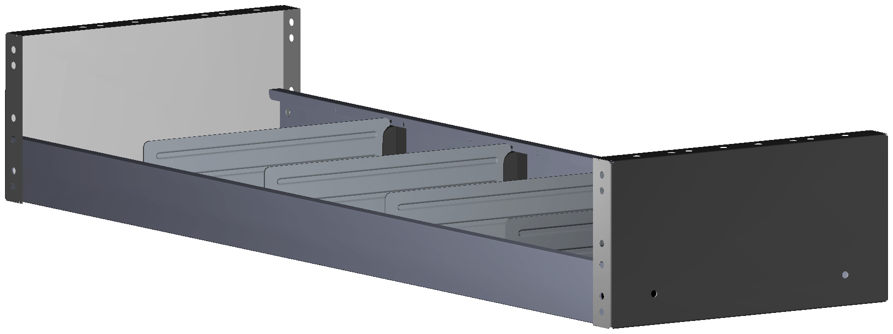 REGAL 1.014X161X320 MIT 4 TRENNWÄNDEN + ANTIRUTSCHMATTE
