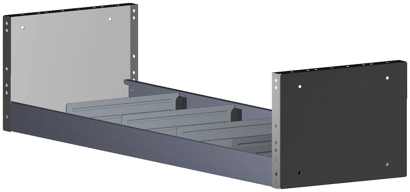 REGAL 1.014X241X320 MIT 4 TRENNWÄNDEN + ANTIRUTSCHMATTE