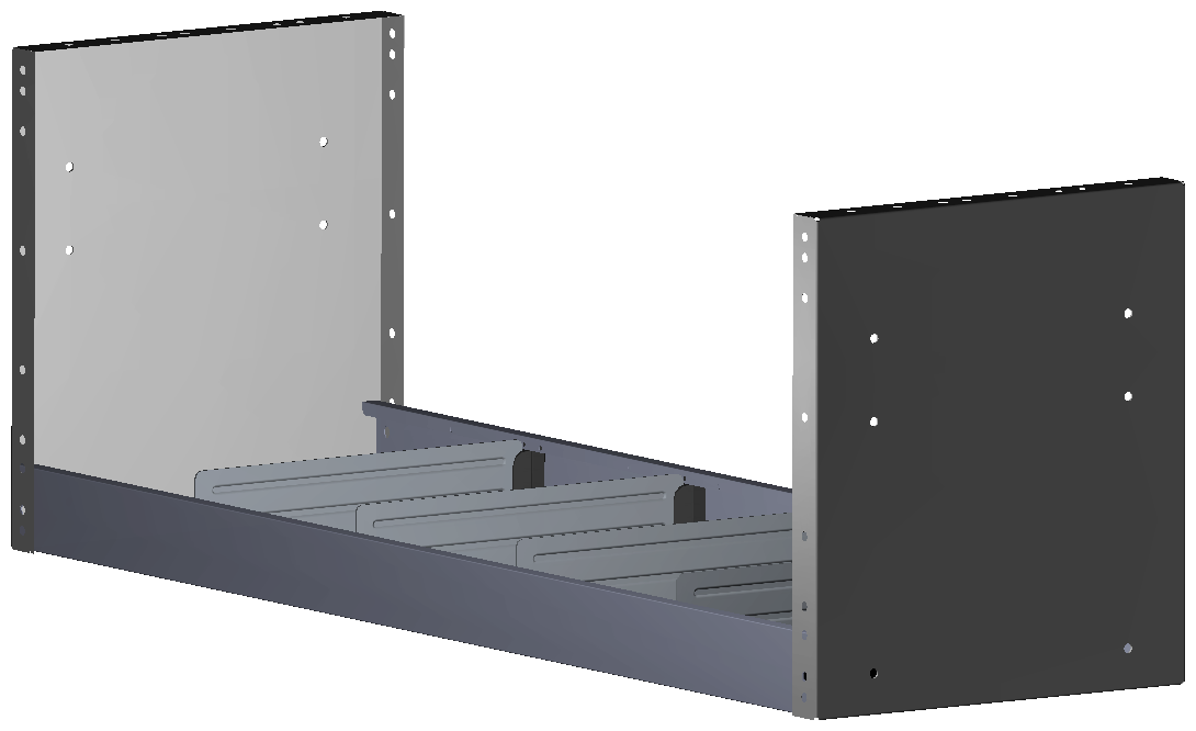 REGAL 1.014X362X320 MIT 4 TRENNWÄNDEN + ANTIRUTSCHMATTE