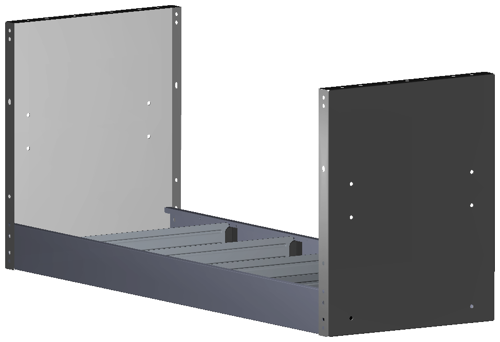 REGAL 1.014X444X360 MIT 4 TRENNWÄNDEN + ANTIRUTSCHMATTE