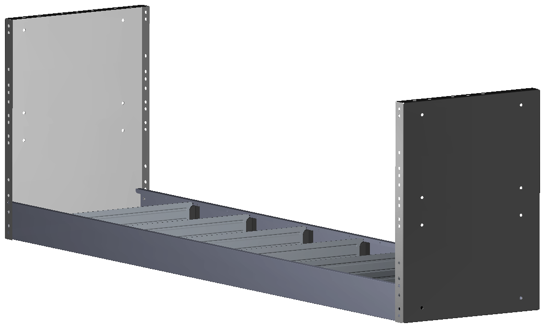 REGAL 1.521X483X360 MIT 6 TRENNWÄNDEN + ANTIRUTSCHMATTE