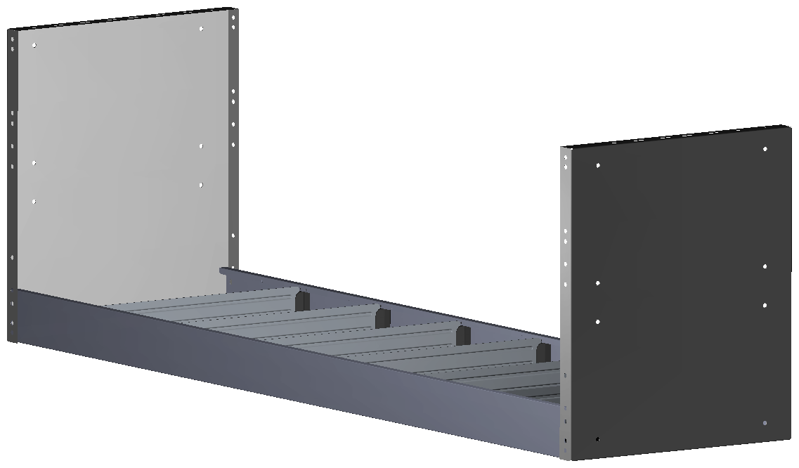 REGAL 1.521X483X410 MIT 6 TRENNWÄNDEN + ANTIRUTSCHMATTE
