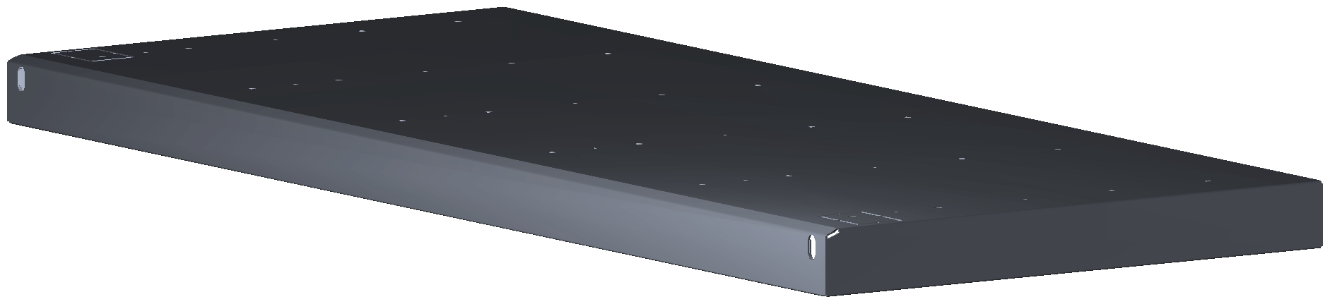 REGAL MIT SCHIENEN FÜR BEHÄLTER J8 760X36X320