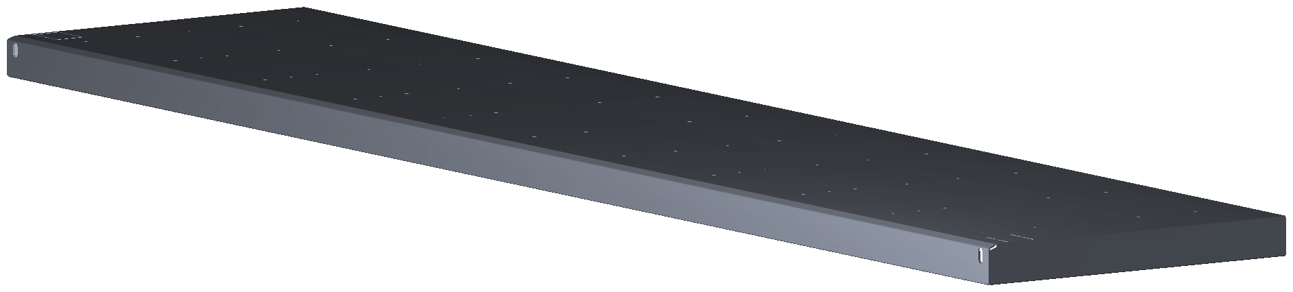 REGAL MIT SCHIENEN FÜR BEHÄLTER J8 1521X36X320