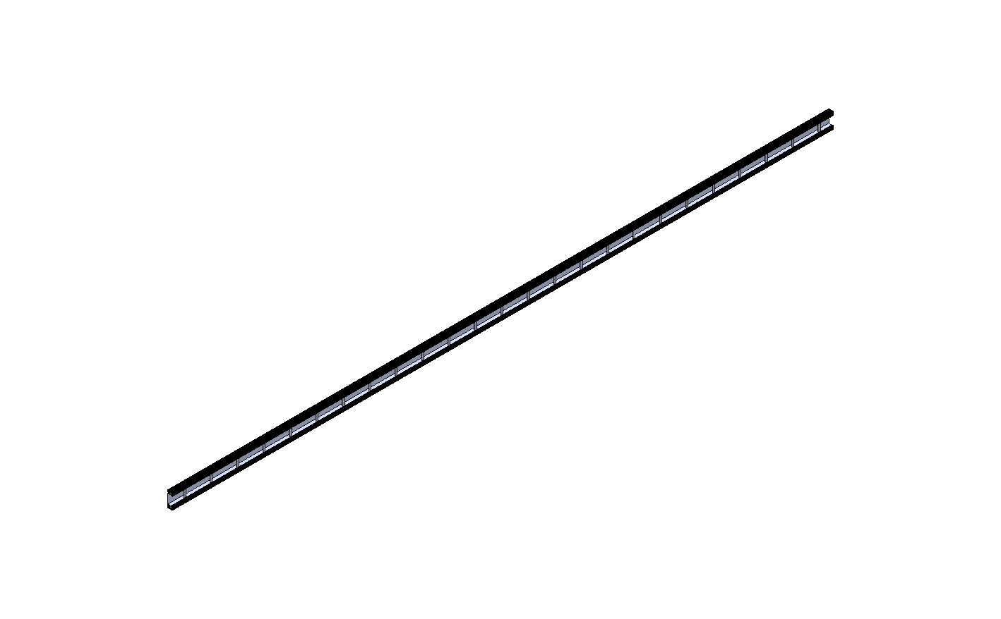 ZURRSCHIENE AUS ALUMINIUM 3000mm