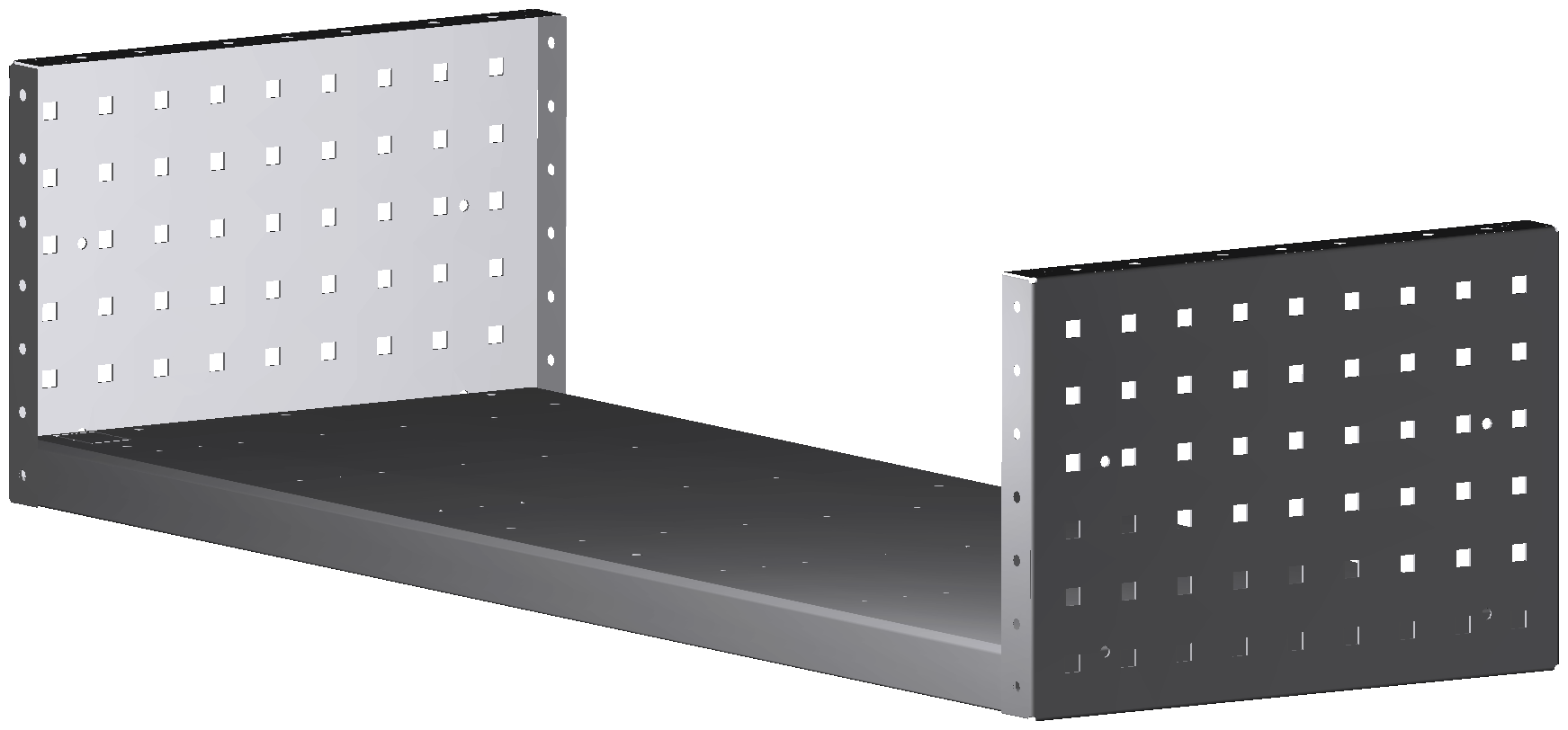 ALU-TECH MULTIFUNKTIONSREGALABLAGE 1014x252x360