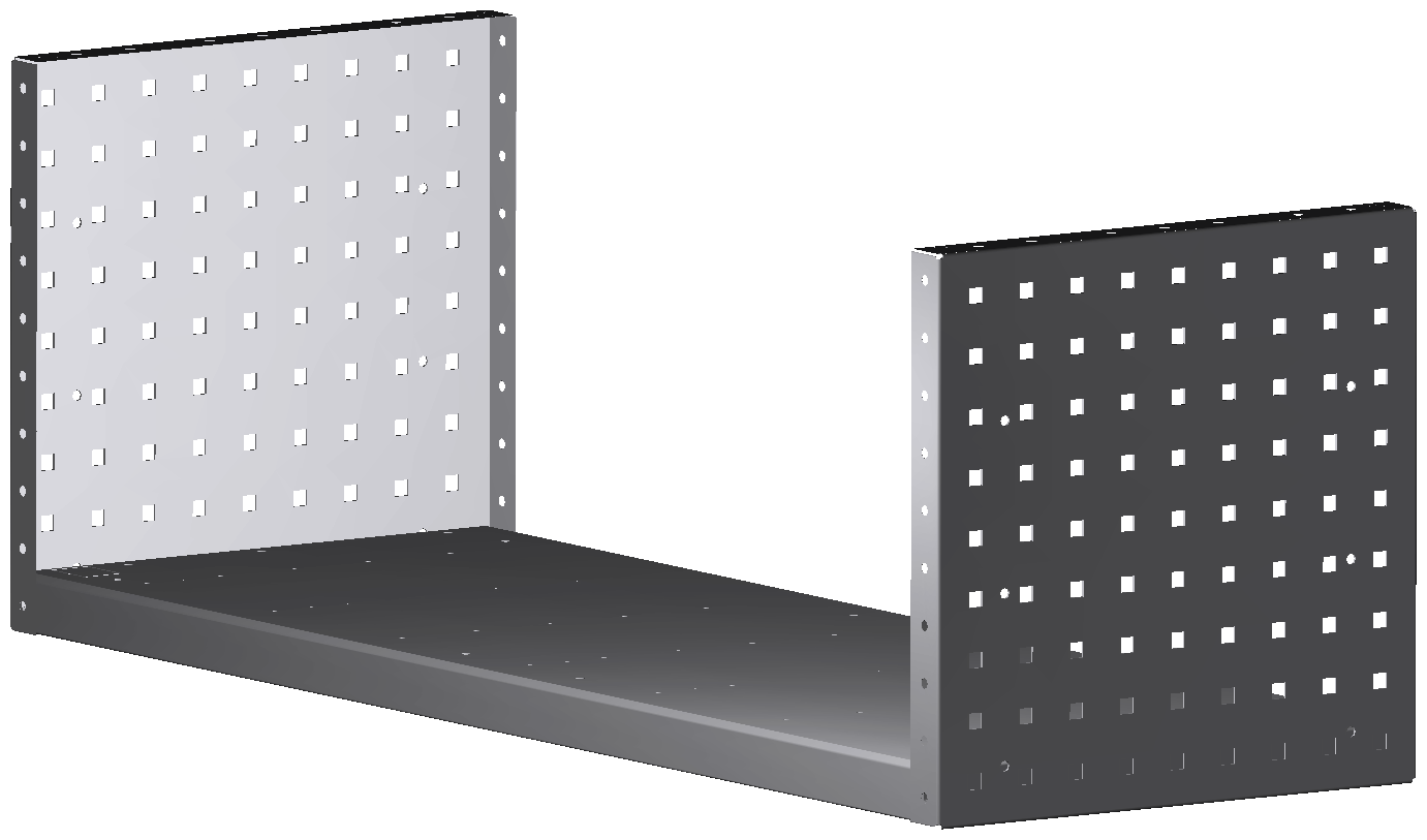 ALU-TECH MULTIFUNKTIONSREGALABLAGE 1014x360x360