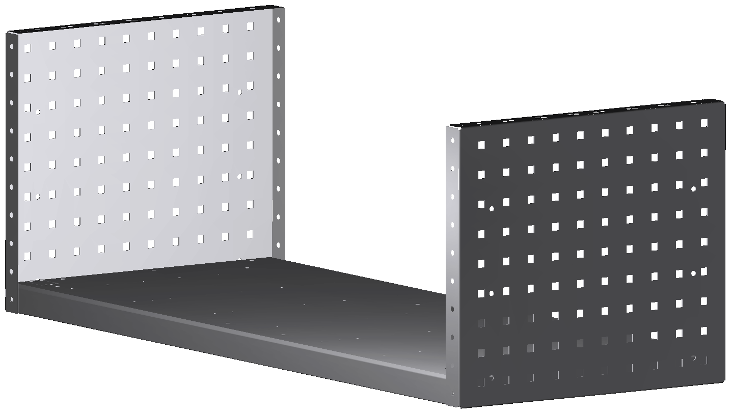 ALU-TECH MULTIFUNKTIONSREGALABLAGE 1014x360x410