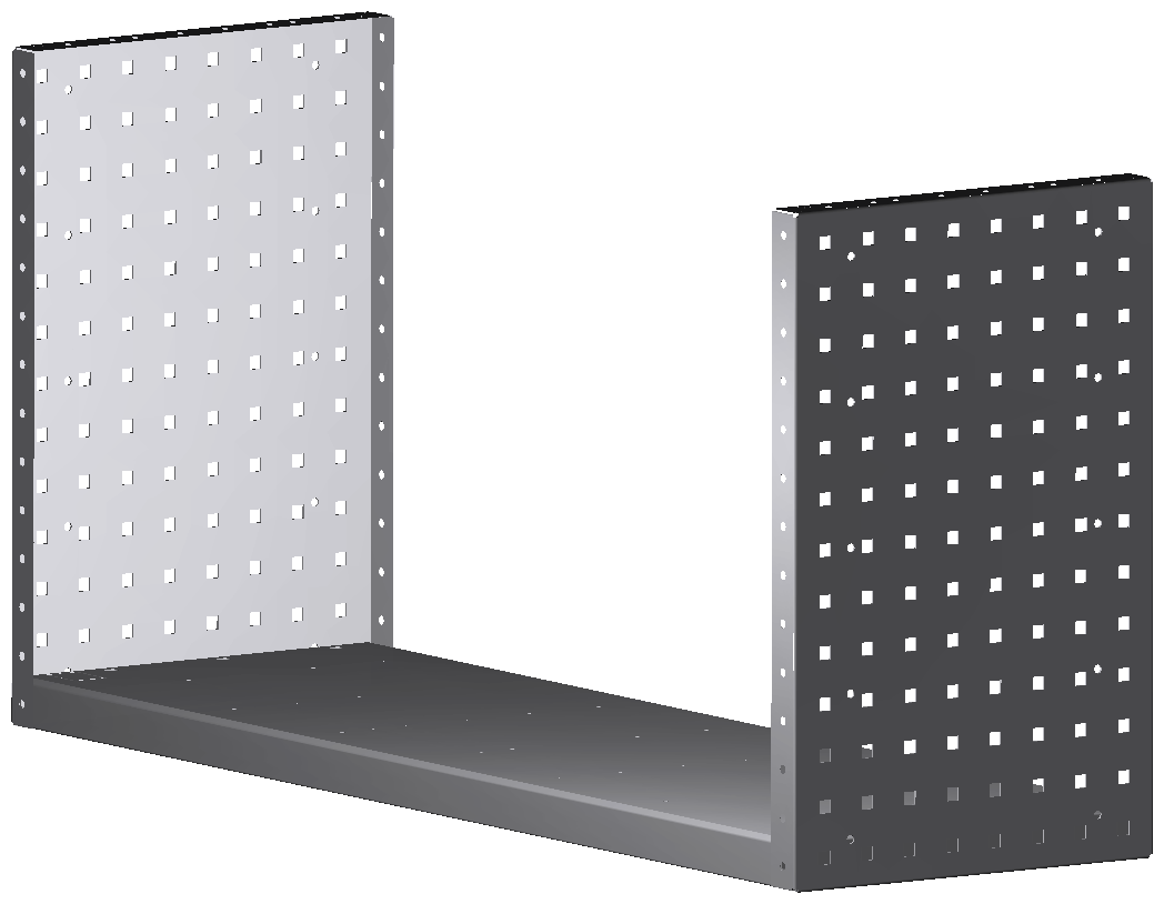 ALU-TECH MULTIFUNKTIONSREGALABLAGE 1014x504x320
