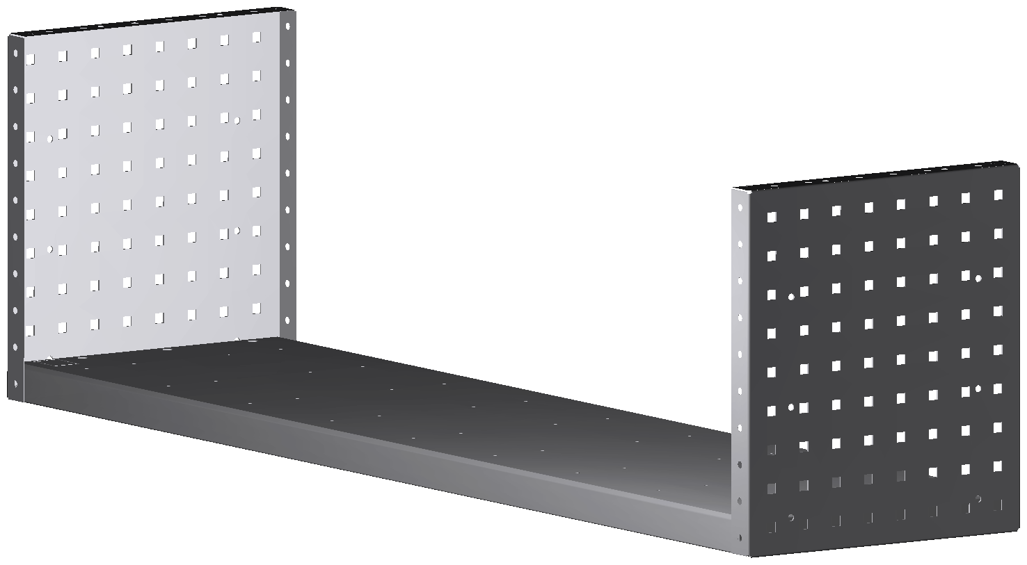ALU-TECH MULTIFUNKTIONSREGALABLAGE 1268x360x320