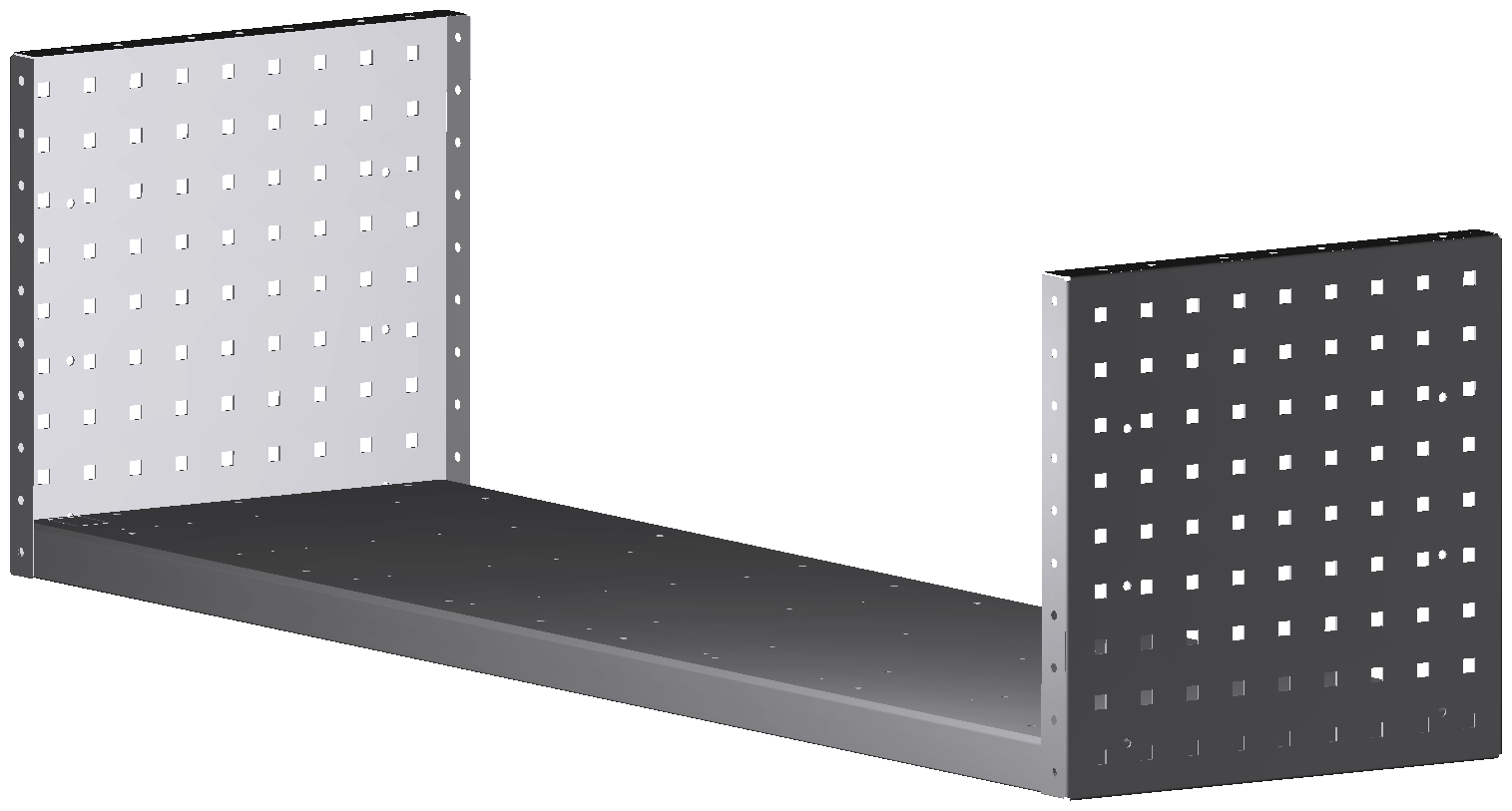 ALU-TECH MULTIFUNKTIONSREGALABLAGE 1268x360x360