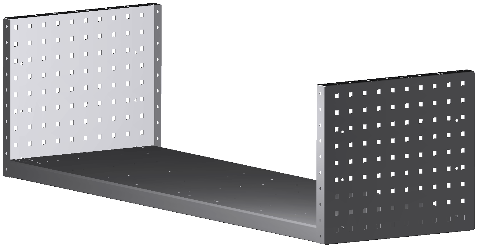 ALU-TECH MULTIFUNKTIONSREGALABLAGE 1268x360x410