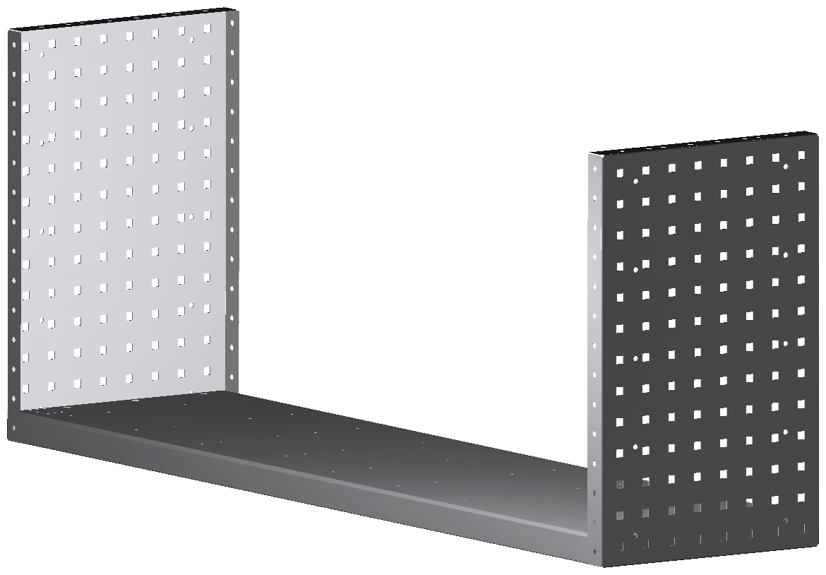 ALU-TECH MULTIFUNKTIONSREGALABLAGE 1268x504x320