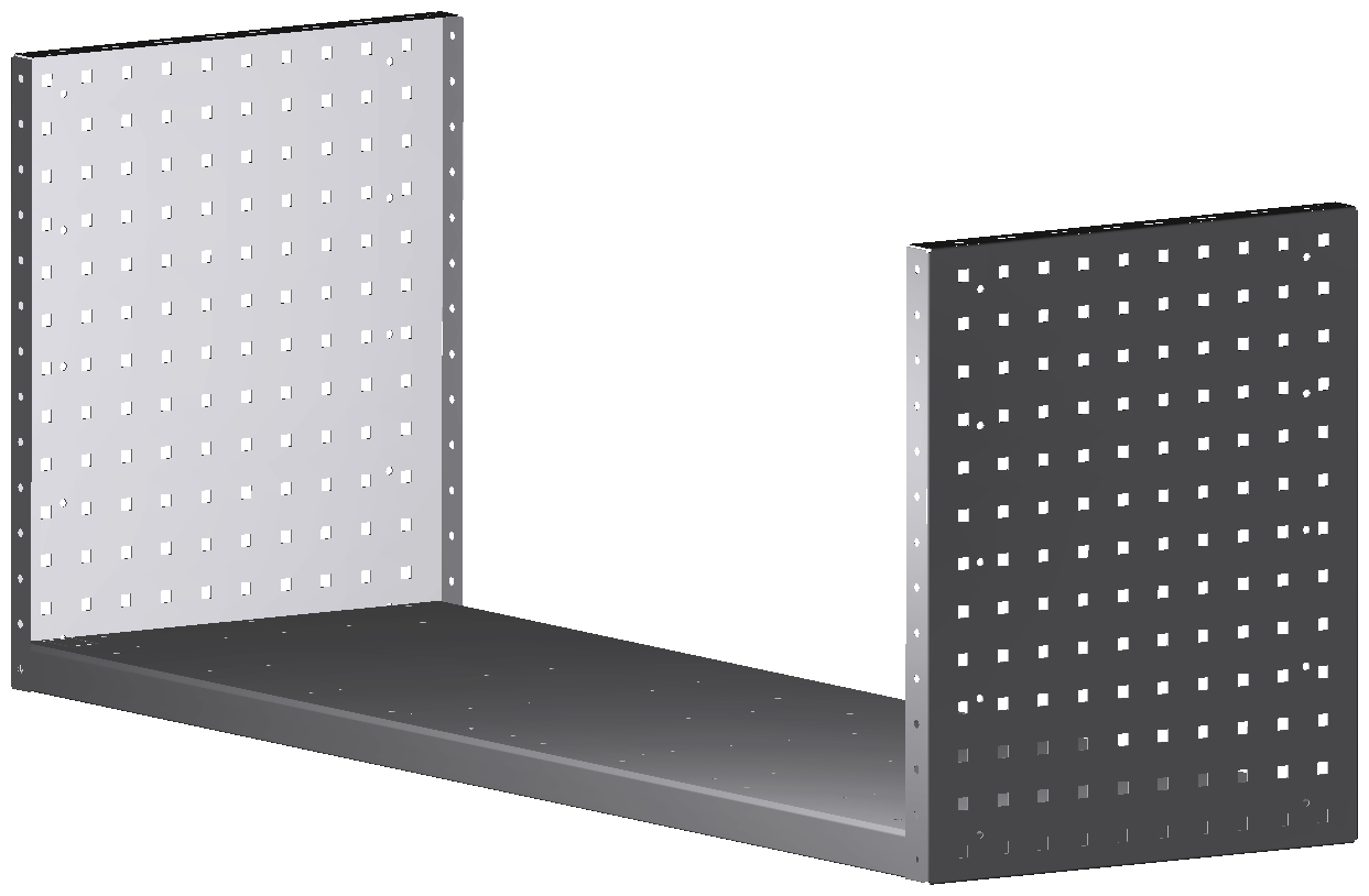 ALU-TECH MULTIFUNKTIONSREGALABLAGE 1268x504x410