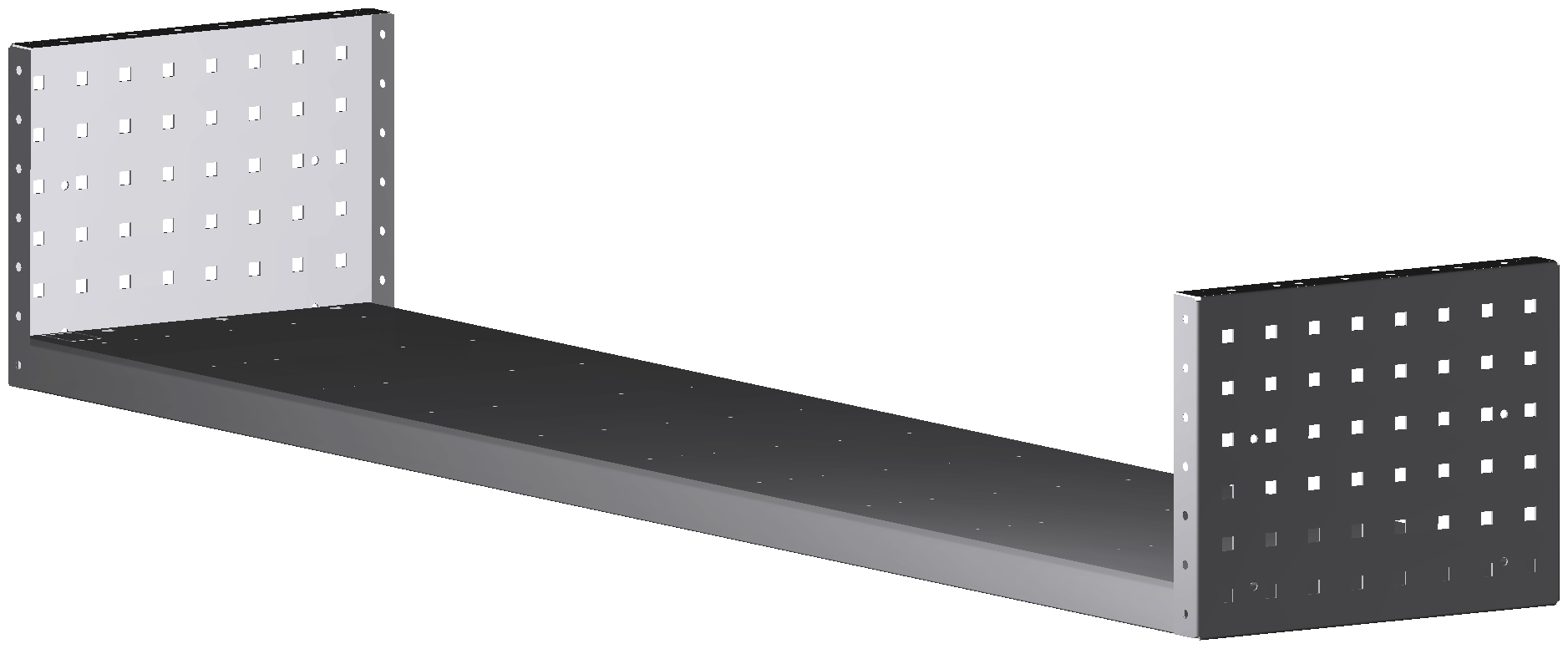 ALU-TECH MULTIFUNKTIONSREGALABLAGE 1521x252x320