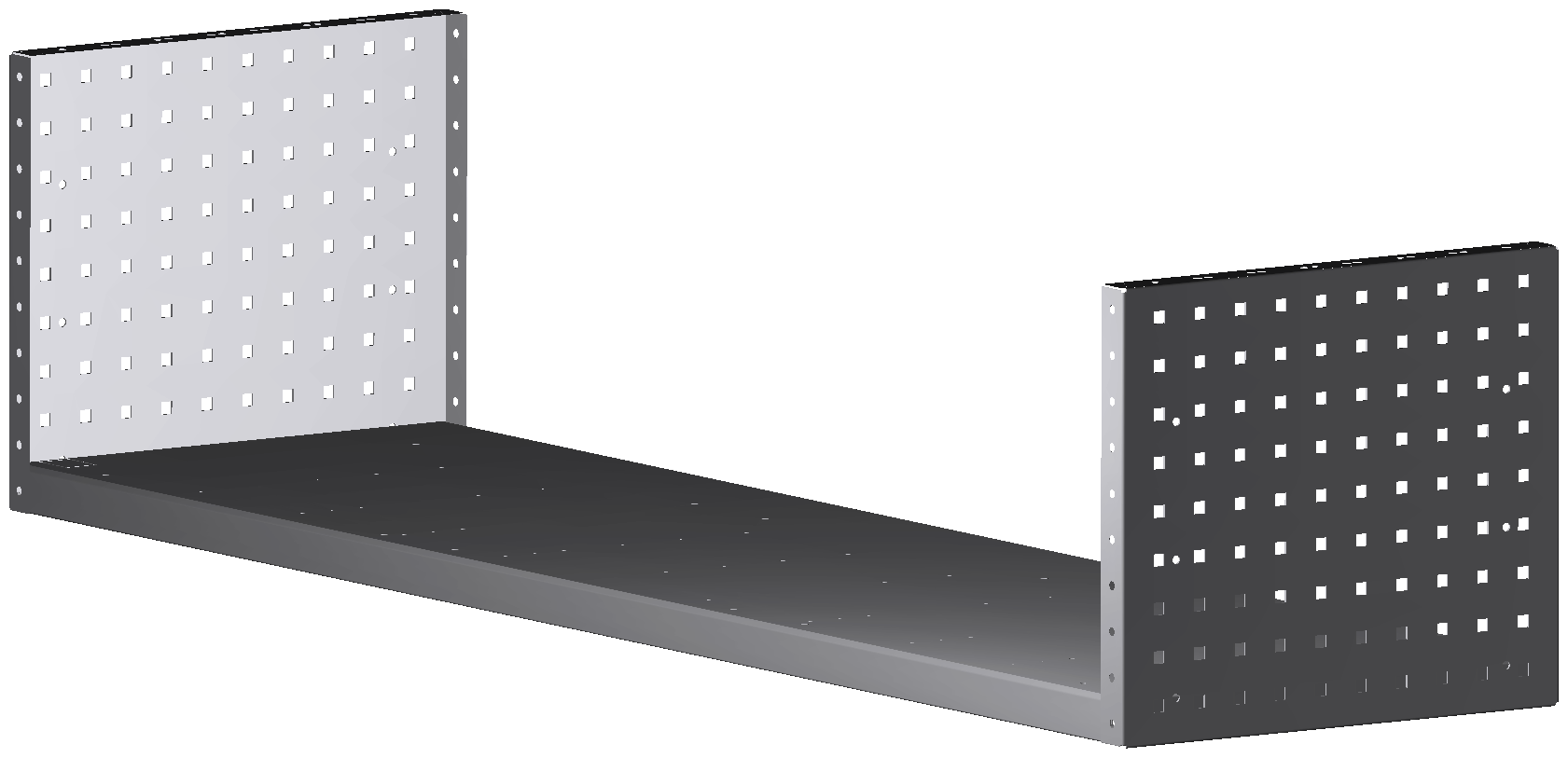 ALU-TECH MULTIFUNKTIONSREGALABLAGE 1521x360x410