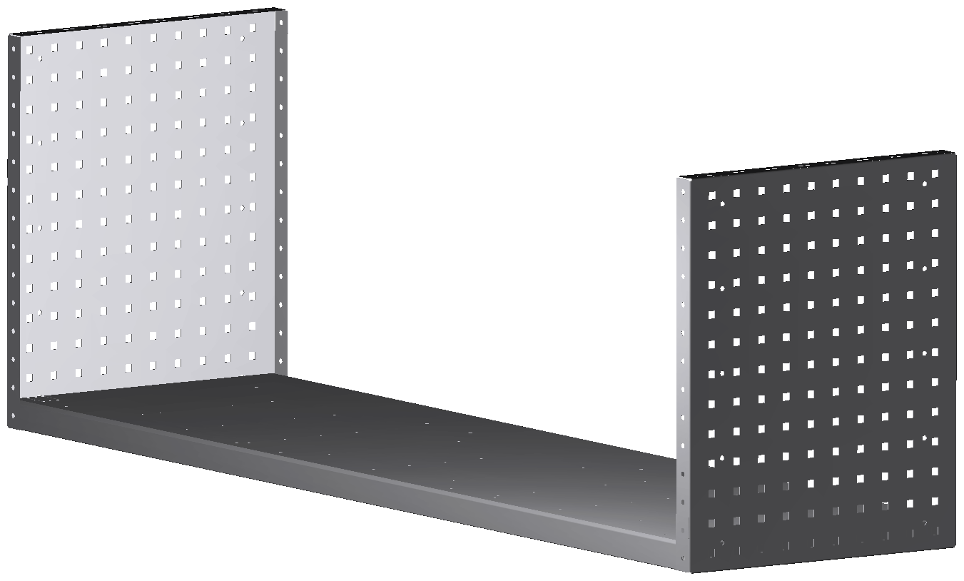 ALU-TECH MULTIFUNKTIONSREGALABLAGE 1521x504x410
