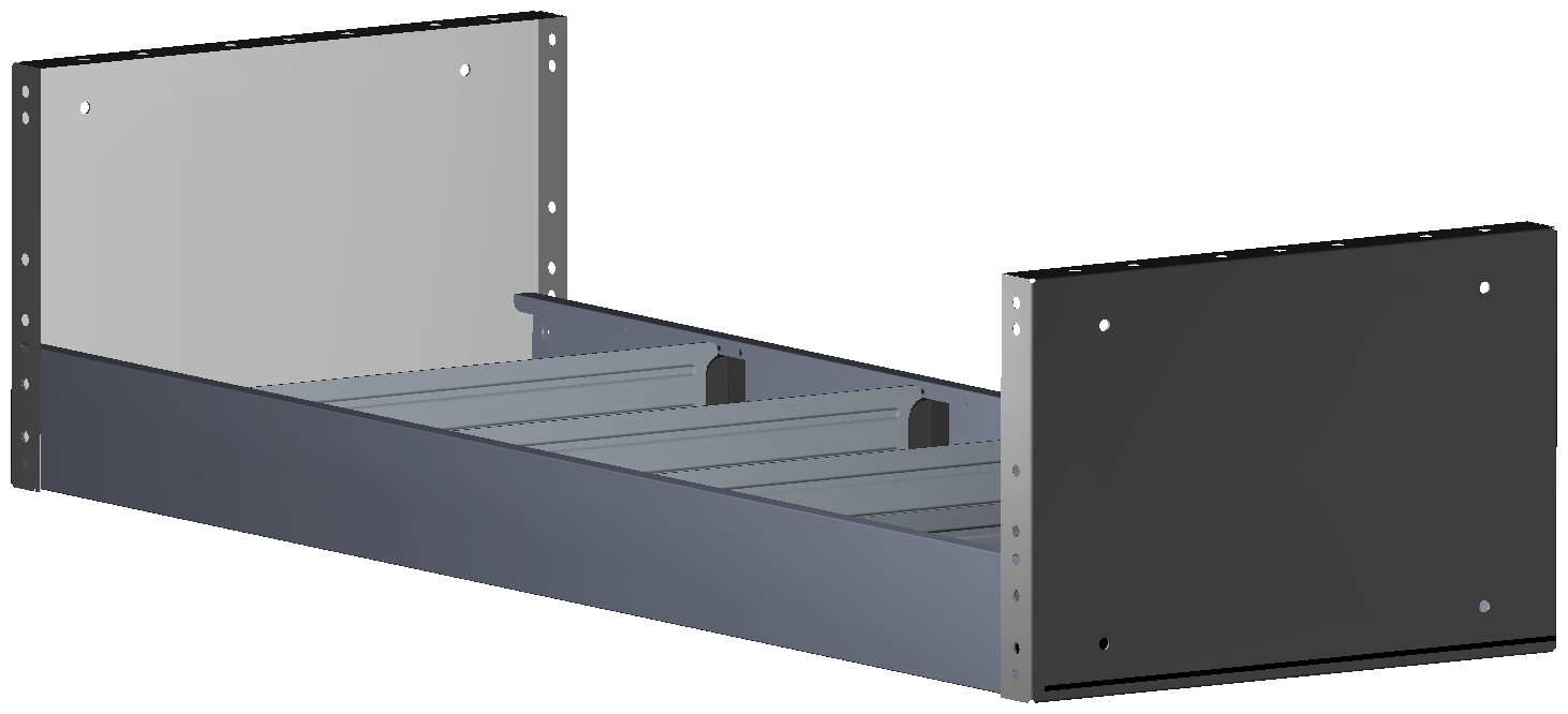 REGAL 1.014X241X360 MIT 4 TRENNWÄNDEN + ANTIRUTSCHMATTE