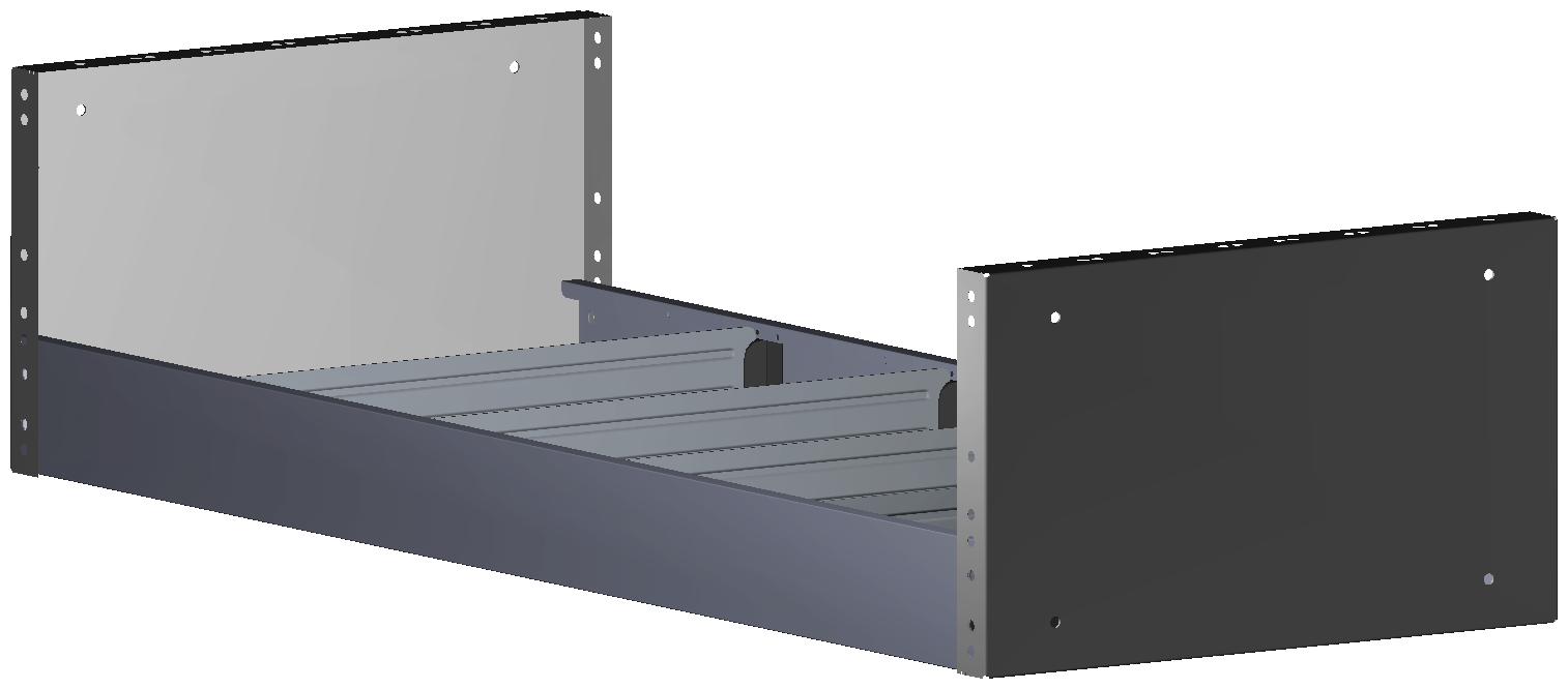 REGAL 1.014X241X410 MIT 4 TRENNWÄNDEN + ANTIRUTSCHMATTE