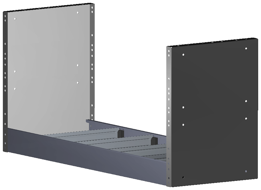 REGAL 1.014X483X360 MIT 4 TRENNWÄNDEN + ANTIRUTSCHMATTE