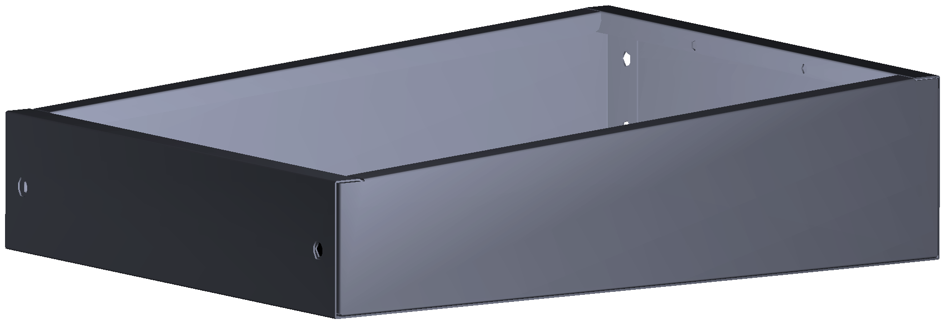 ABSCHLUSSREGAL 253X80X320 MIT 2 TRENNWÄNDEN + ANTIRUTSCHMATTE
