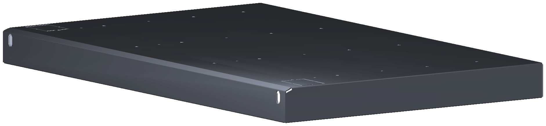 REGAL MIT SCHIENEN FÜR BEHÄLTER J8 507X36X320