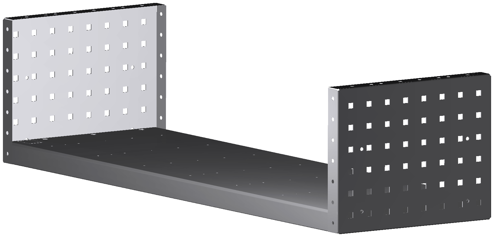 ALU-TECH MULTIFUNKTIONSREGALABLAGE 1014x252x320