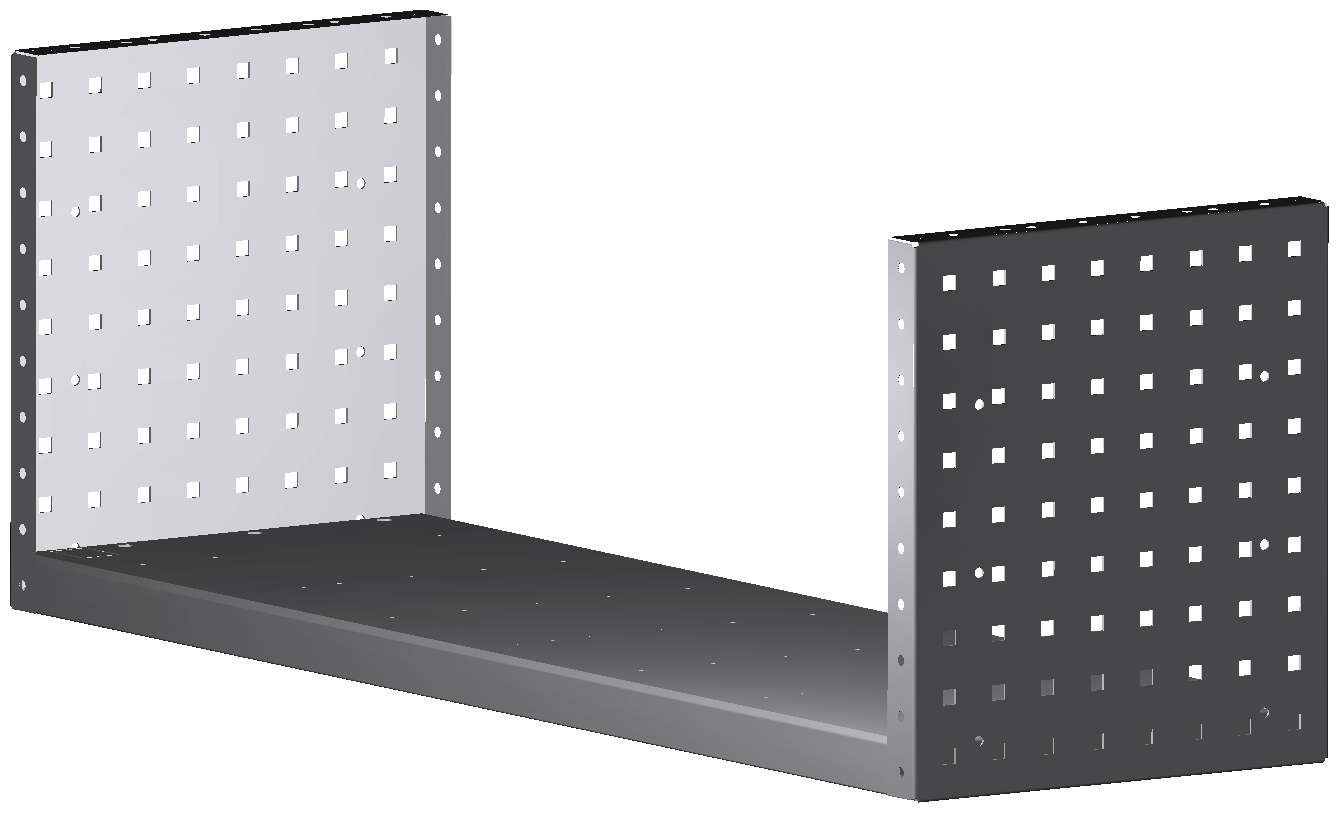 ALU-TECH MULTIFUNKTIONSREGALABLAGE 1014x360x320