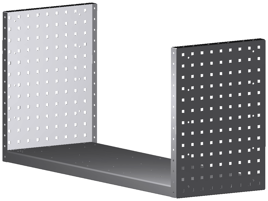 ALU-TECH MULTIFUNKTIONSREGALABLAGE 1014x504x360