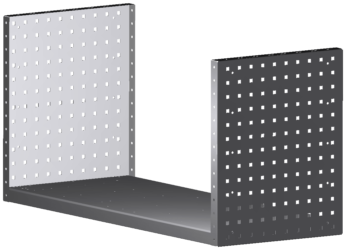 ALU-TECH MULTIFUNKTIONSREGALABLAGE 1014x504x410