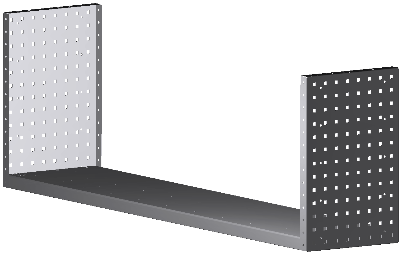 ALU-TECH MULTIFUNKTIONSREGALABLAGE 1521x504x320